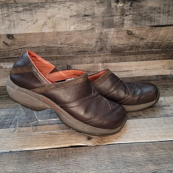 Merrell | Women\'s Brown Leather Slip-On Shoe Primo Patch Bug Brown | Size 9.5 s-l400.jpg main image 2